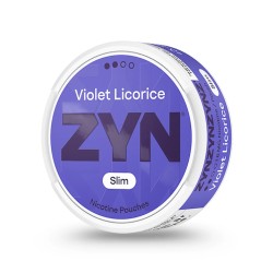 ZYN NICOTINE POUCHES 6.5MG 20PC/BX 5PC/PK- VIOLET LICORICE