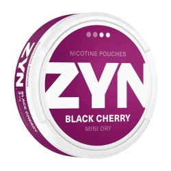 ZYN NICOTINE POUCHES 3MG 15PC/BX 5BX/PK - BLACK CHERRY