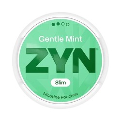 ZYN NICOTINE POUCHES 6.5MG 20PC/BX 5BX/PK - GENTLE MINT