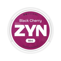 ZYN NICOTINE POUCHES 6MG 15PC/BX 5BX/PK - BLACK CHERRY
