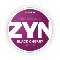ZYN NICOTINE POUCHES 6MG 20PC/BX 5PC/PK- BLACK CHERRY SLIM