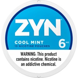 ZYN NICOTINE POUCHES 6MG 20PC/BX - COOL MINT