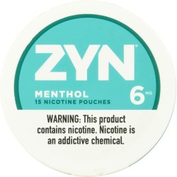 ZYN NICOTINE POUCHES 6MG 5PK - MENTHOL