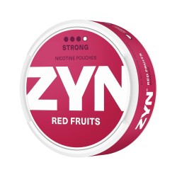 ZYN NICOTINE POUCHES 9MG 20PC/BX 5PC/PK- RED FRUITS SLIM
